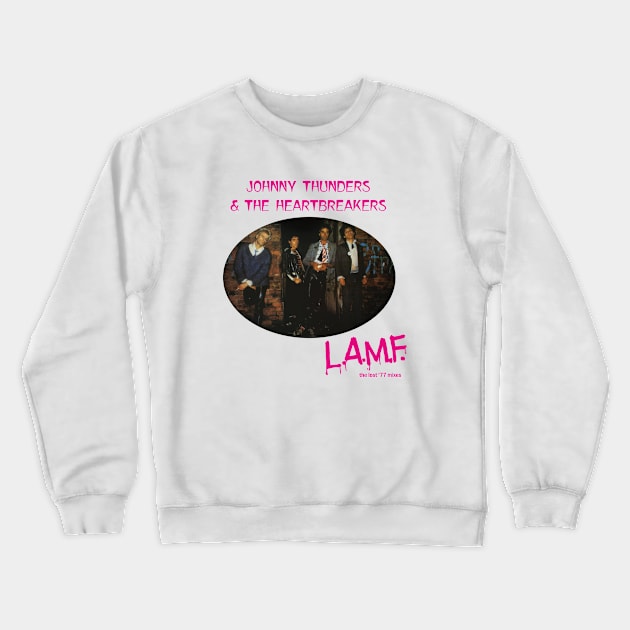 Johnny Thunders L.A.M.F Crewneck Sweatshirt by Hoang Bich